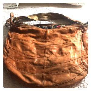 Tan Italian leather lucky brand purse